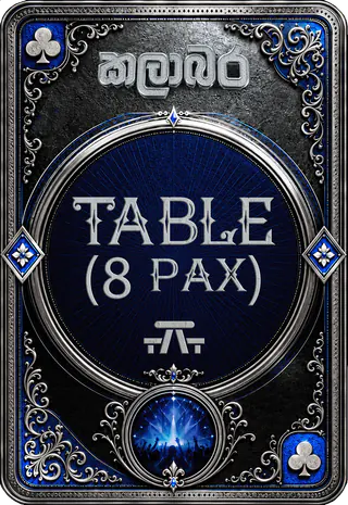 VIP table ticket for eight people
